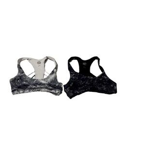 Set of 2 Black  and White SO Sports  Bra Size XS # 409